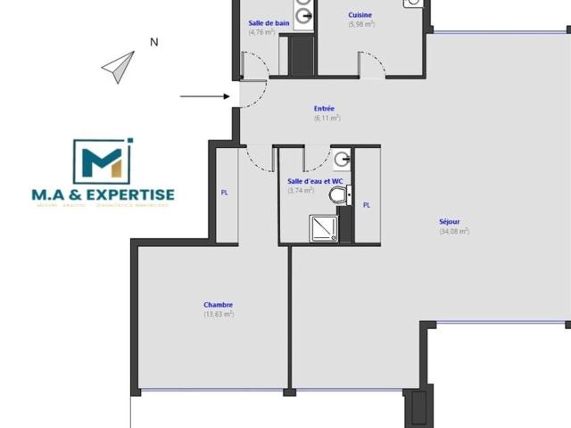 Location appartement, m² T 3 à Cannes, 1 800 €