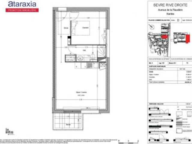 location appartement nantes 2 pièces 46 m2 loire atlantique 44200 782 € / mois