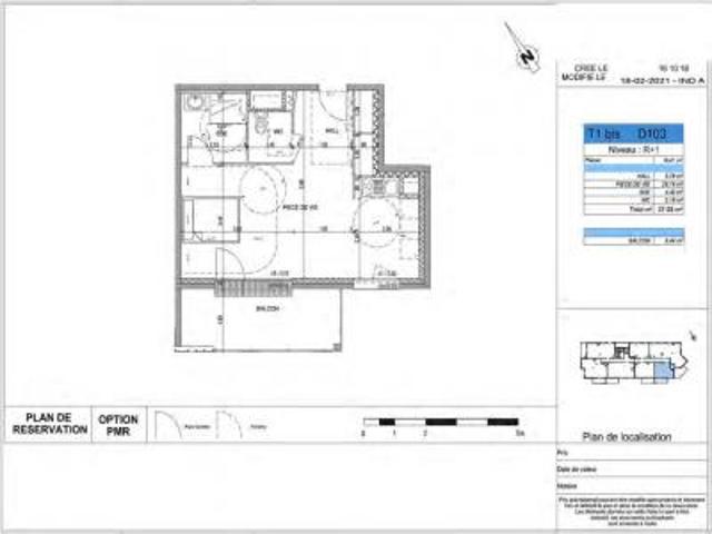 location appartement perrigny les dijon 1 pièce 37 m2 cote d'or 21160 472 € / mois
