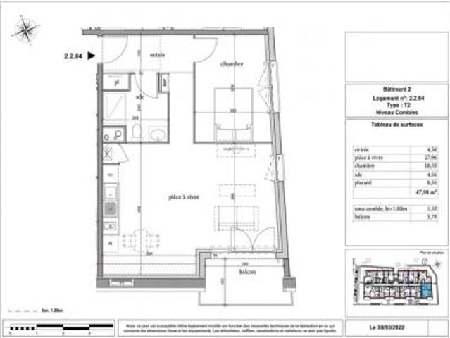 location appartement petit quevilly 2 pièces 47 m2 seine maritime 76140 616 € / mois