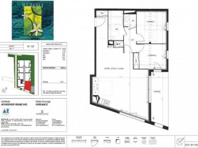 location appartement pignan 72 m2 herault 34570 927 € / mois