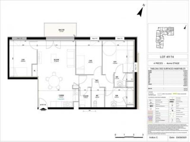 location appartement poitiers 4 pièces 76 m2 vienne 86000 896 € / mois
