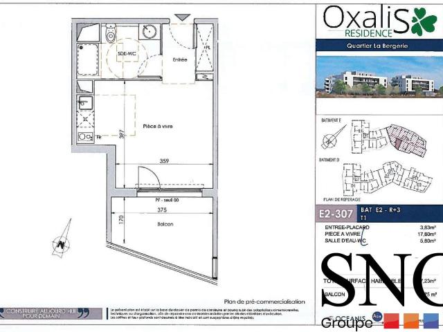 Location Appartement Place Luigi Pirandello, Juvignac