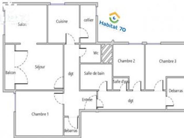 location appartement plancher les mines 5 pièces 95 m2 haute saone 70290 621 € / mois
