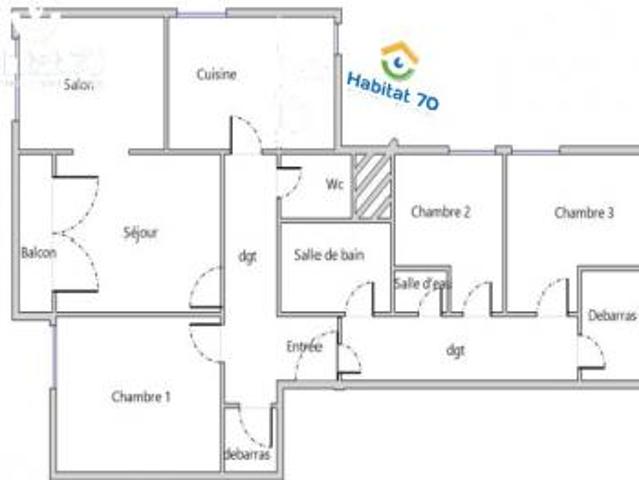 location appartement plancher les mines 5 pièces 95 m2 haute saone 70290 621 € / mois
