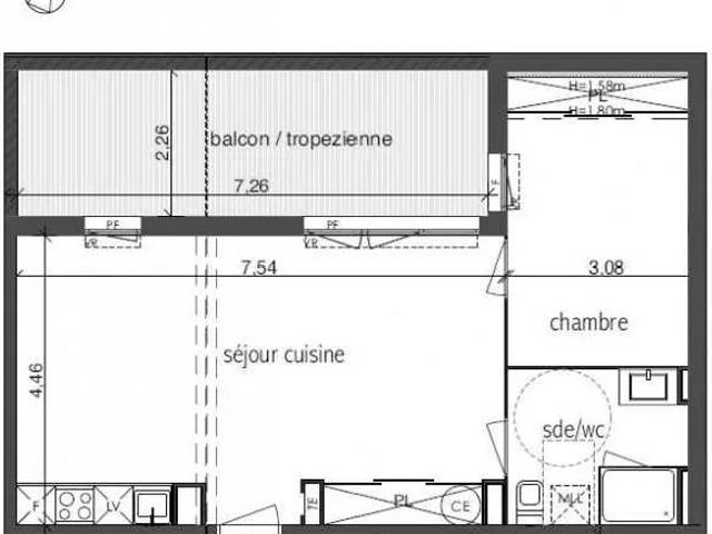 Location Appartement Route de Fonbeauzard, Castelginest