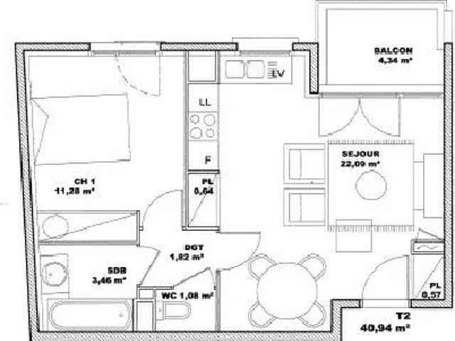 Location Appartement Rue Curie, Neuville sur Saône