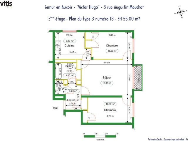 Location Appartement Rue Augustin Mouchot, Semur en Auxois