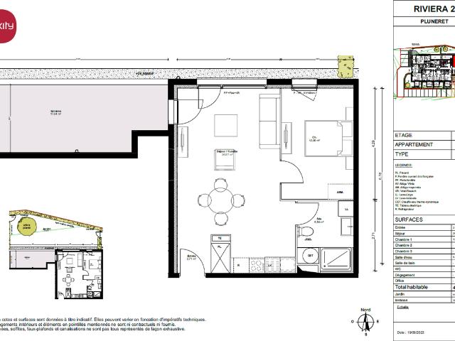 Location Appartement Rue de Kersalé, Pluneret