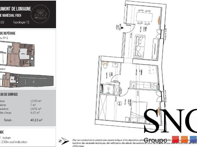Location Appartement Rue du Maréchal Foch, Beaumont de Lomagne