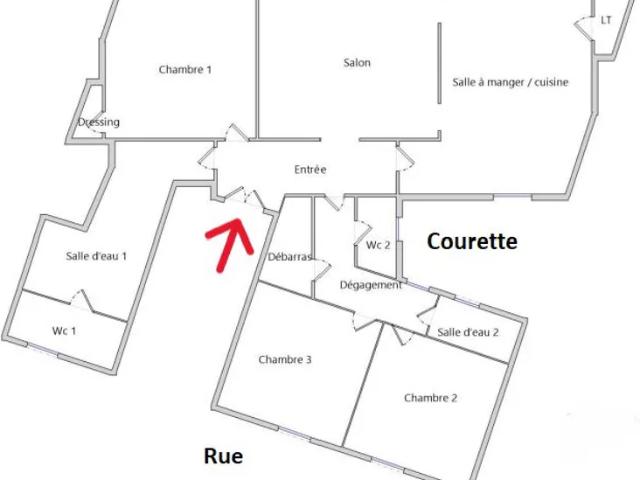 Location Appartement Rue du Sabot, Paris