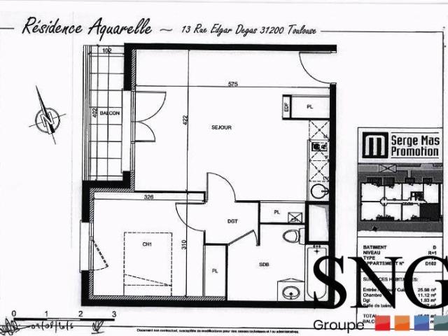 Location Appartement Rue Edgar Degas, Toulouse