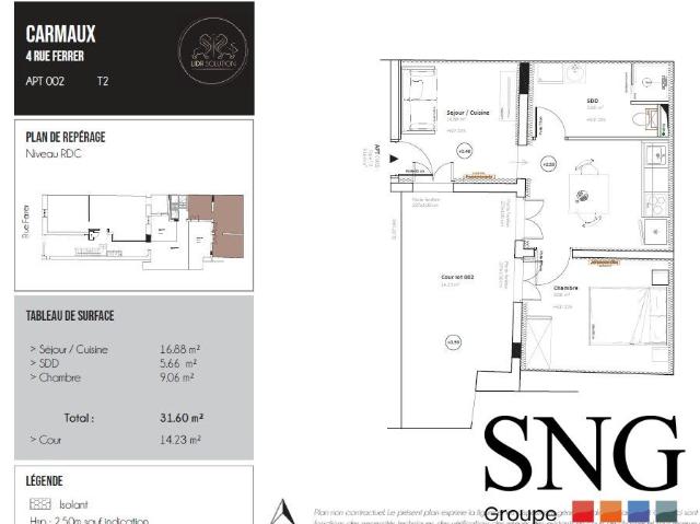 Location Appartement Rue Ferrer, Carmaux