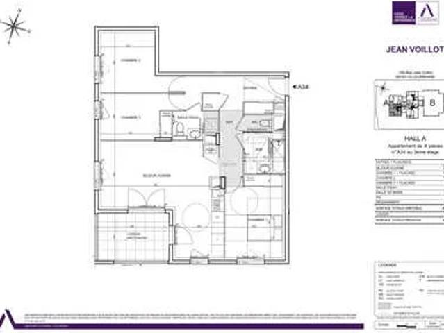 Location Appartement Rue Jean Voillot, Villeurbanne