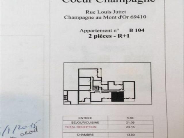 Location Appartement Rue Louis Juttet, Champagne au Mont d'Or