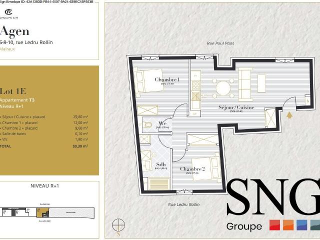 Location Appartement Rue Montesquieu, Agen