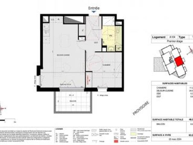 location appartement saint nazaire 2 pièces 46 m2 loire atlantique 44600 615 € / mois
