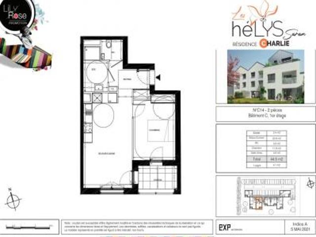 location appartement saran 2 pièces 44 m2 loiret 45770 613 € / mois