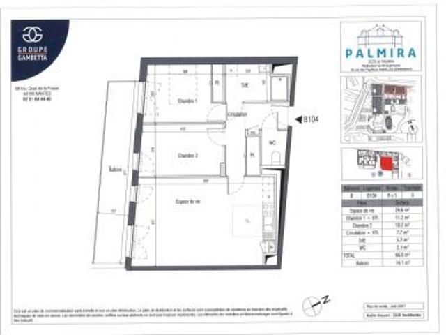 location appartement sorinieres 3 pièces 66 m2 loire atlantique 44840 823 € / mois