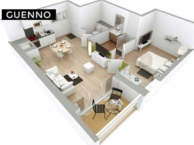 Location Appartement Square Étienne Huard, Rennes