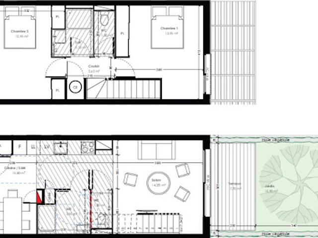 Location Duplex 3 pièces 70.1 m2 Nimes