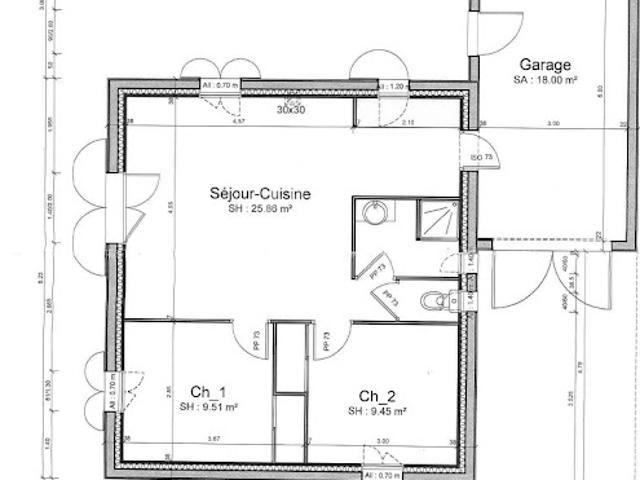 Location Maison 3 pièces 47.5 m2 Noirmoutier en l'Ile