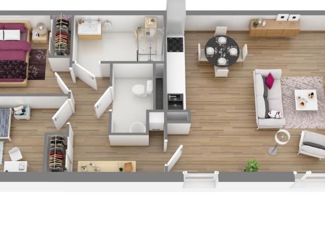Location maison 3 pièces REIMS 68m² à 830.23€/mois CDC Habitat