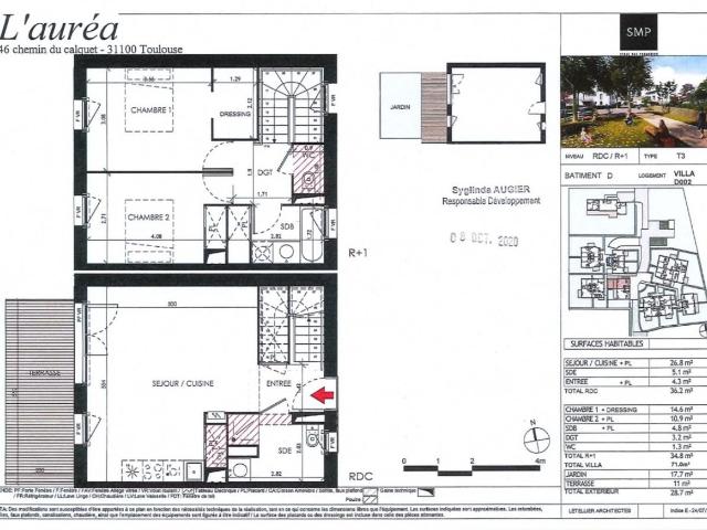 Location maison 3 pièces TOULOUSE 71m² à 937.89€/mois CDC Habitat