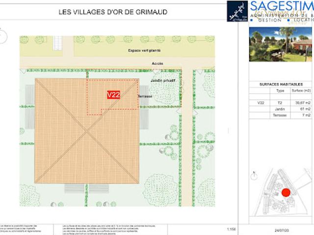 Location Maison 2 pièces 39.67 m2 Grimaud