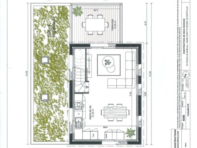 Location maison 5 pièces Saint Étienne de Montluc 44