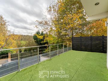 Location Maison d'architecte avec terrasse et jardin à ORGEVAL 165 m2 Espaces Atypiques Yvelines