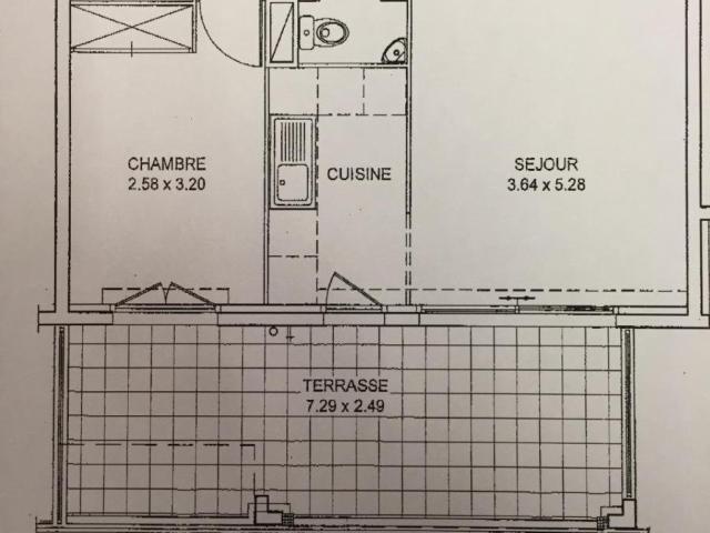 Location Nice Fabron 2 pièces avec terrase en rez de jardin | AA Gestion