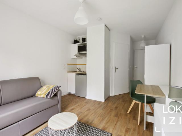 Location studio meublé 19m² Rouen Darnétal 76