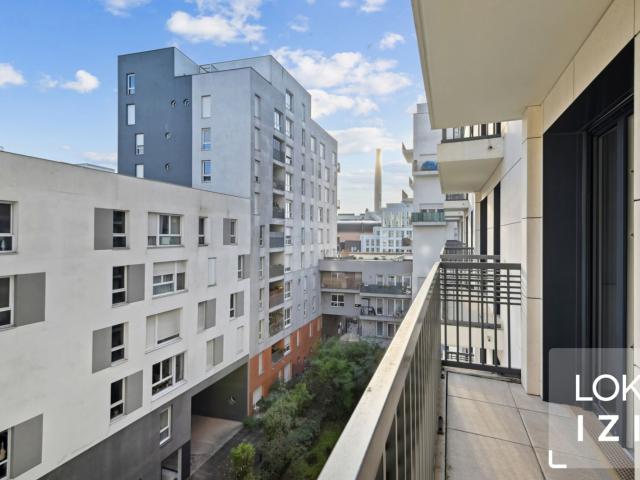 Location studio meublé 27m² balcon Saint Ouen 93 Paris nord