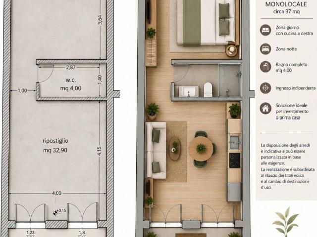 Loft / Open Space in vendita a Cascina PI