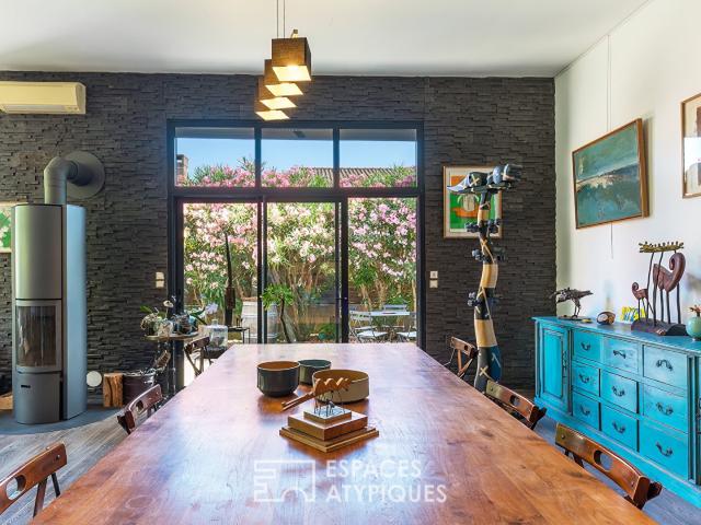 Loft atypique avec jardin paysager, atelier d'artiste de pla. 194m² Montélimar