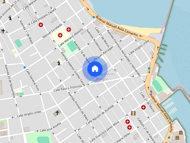 Loft Amueblado En Renta| Flores Magón | A una cuadra del Mar | Veracruz