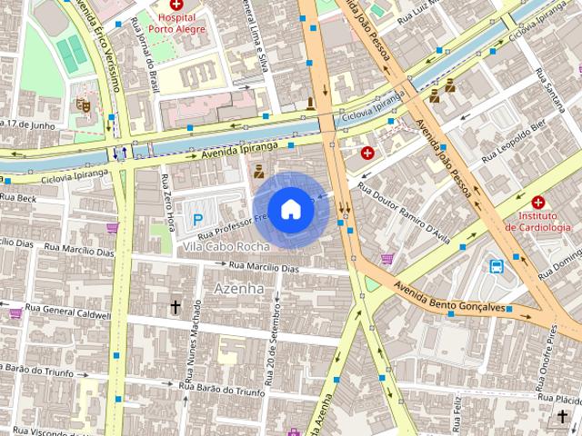 Loft com 1 quarto para alugar na Rua Professor Freitas e Castro, 300, Azenha, Porto Alegre
