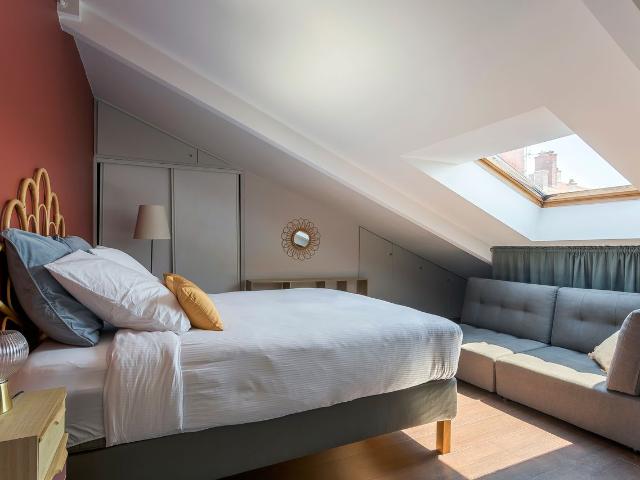 Loft Croix Rousse furnished rental 2 bedrooms in duplex, Lyon Amsterdam Apartments for Rent