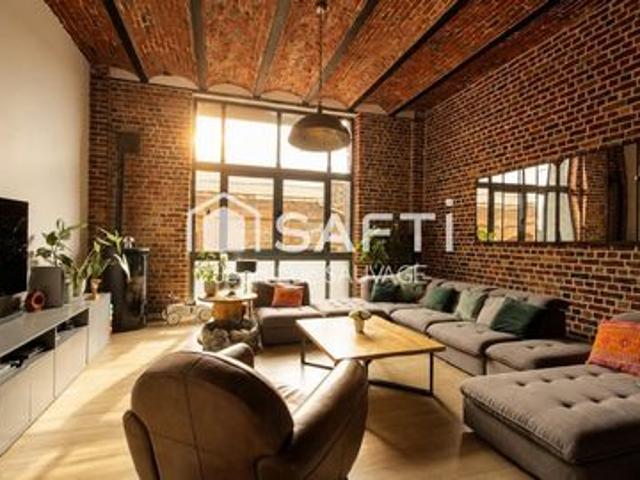 Loft de caractère 130 m2 2 chambres + Parking