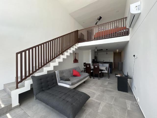 Loft de 1 recámara, amueblado, en privada con amenidades