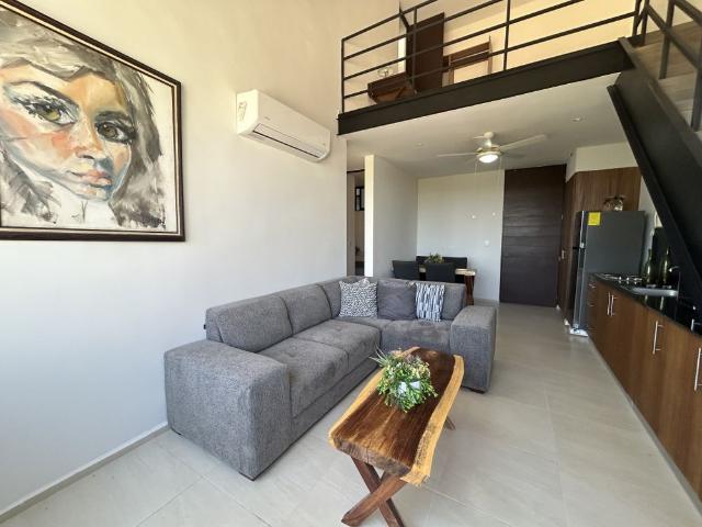 Loft de 2 recamaras, amueblado, en privada