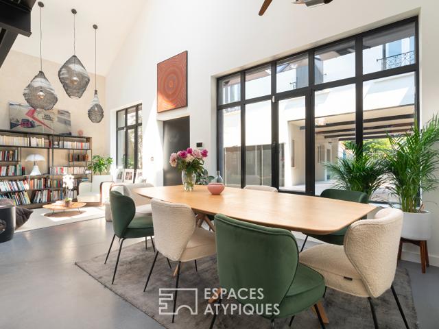 Loft en duplex avec patio et terrasse