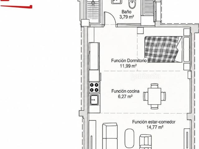 Loft en venta en Córdoba, El Brillante El Naranjo El Tablero. LOFT DE OBRA NUEVA DE 41,39 m2 EN EL NARANJO JUNTO AL PARQUE DE LA ASOMADILLA CONCEPTO ABIERTO, COCINA AMERICANA, SALÓNCOMEDOR, B.