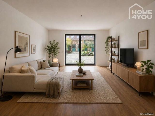 LOFT im luxuriös sanierten Gutshof, 144 qm, 2 SZ, Bad, WC, Einbauküche, Garten&Terrassen, Tiefgarage