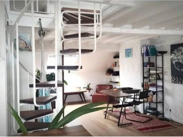 Loft lumineux 1 chambre avec escalier en colimaçon