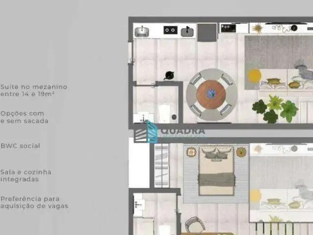 Loft para Venda em Florianópolis/SC Santa Mônica 1 Quartos