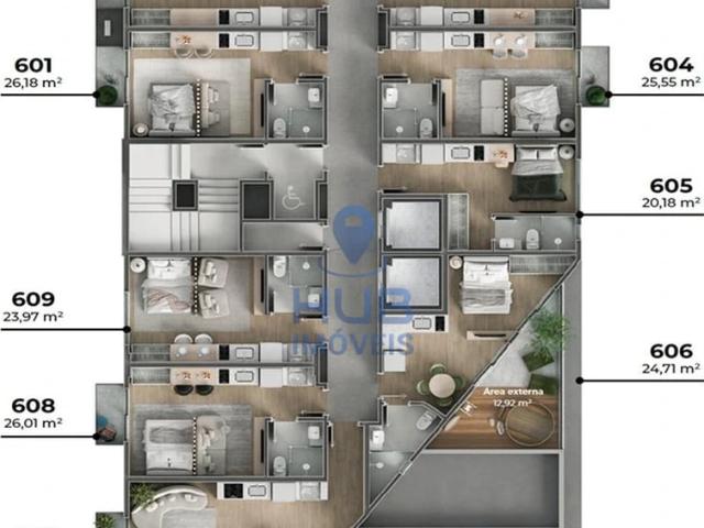Loft para Venda em Florianópolis/SC Trindade 1 Quartos