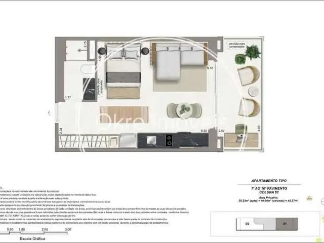 Loft para Venda em Rio de Janeiro/RJ Ipanema 1 Quartos