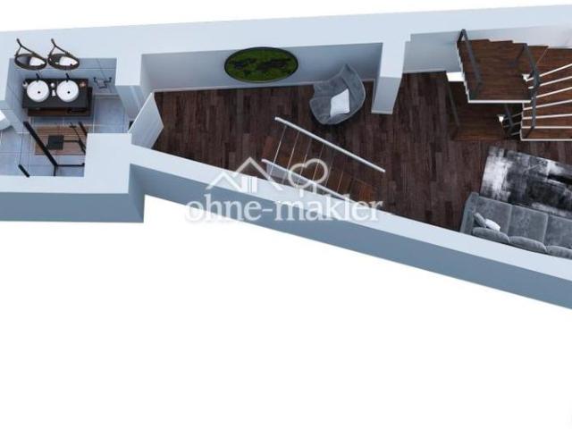 Loft Stadthaus in der Altstadt: 125m² auf 4 Ebenen, 2 Bäder, Einbauküche, Arbeitszimmer, Klimaanlage